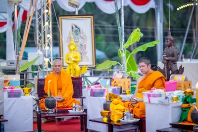 ประมวลภาพพิธีสวดนพเคราะห์และพุทธาภิเษกวัตถุมงคล วัดจุฬามณี ปี ๒๕๖๖