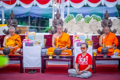ประมวลภาพพิธีสวดนพเคราะห์และพุทธาภิเษกวัตถุมงคล วัดจุฬามณี ปี ๒๕๖๖