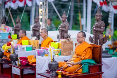 ประมวลภาพพิธีสวดนพเคราะห์และพุทธาภิเษกวัตถุมงคล วัดจุฬามณี ปี ๒๕๖๖