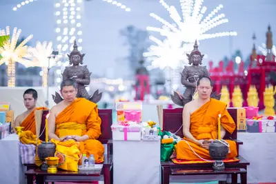 ประมวลภาพพิธีสวดนพเคราะห์และพุทธาภิเษกวัตถุมงคล วัดจุฬามณี ปี ๒๕๖๖