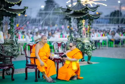 ประมวลภาพพิธีสวดนพเคราะห์และพุทธาภิเษกวัตถุมงคล วัดจุฬามณี ปี ๒๕๖๖