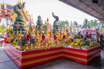 ประมวลภาพพิธีบวงสรวงใหญ่ ท้าวเวสสุวรรณโณ วัดจุฬามณี ปี ๒๕๖๗
