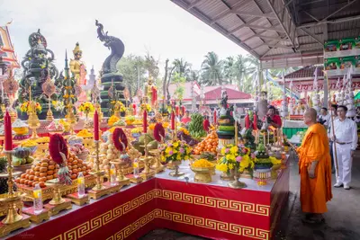 ประมวลภาพพิธีบวงสรวงใหญ่ ท้าวเวสสุวรรณโณ วัดจุฬามณี ปี ๒๕๖๗
