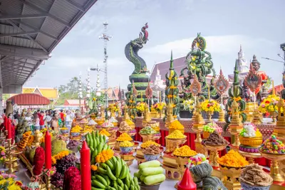 ประมวลภาพพิธีบวงสรวงใหญ่ ท้าวเวสสุวรรณโณ วัดจุฬามณี ปี ๒๕๖๗