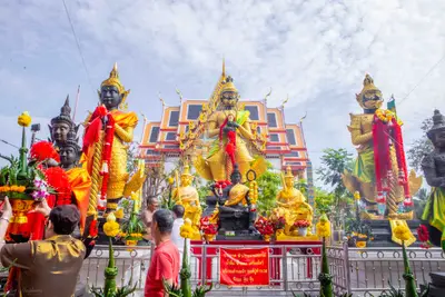 ประมวลภาพพิธีบวงสรวงใหญ่ ท้าวเวสสุวรรณโณ วัดจุฬามณี ปี ๒๕๖๗