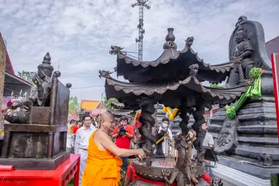 ประมวลภาพพิธีบวงสรวงใหญ่ ท้าวเวสสุวรรณโณ วัดจุฬามณี ปี ๒๕๖๗