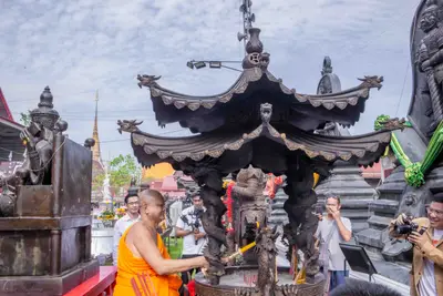 ประมวลภาพพิธีบวงสรวงใหญ่ ท้าวเวสสุวรรณโณ วัดจุฬามณี ปี ๒๕๖๗