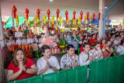 ประมวลภาพพิธีบวงสรวงใหญ่ ท้าวเวสสุวรรณโณ วัดจุฬามณี ปี ๒๕๖๗