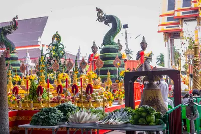 ประมวลภาพพิธีบวงสรวงใหญ่ ท้าวเวสสุวรรณโณ วัดจุฬามณี ปี ๒๕๖๗