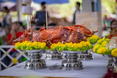 ประมวลภาพพิธีบวงสรวงใหญ่ ท้าวเวสสุวรรณโณ วัดจุฬามณี ปี ๒๕๖๗