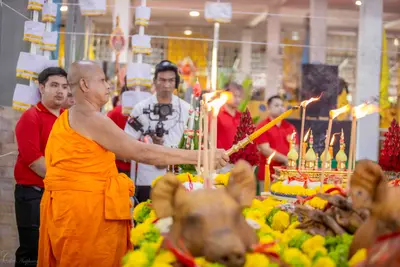 ประมวลภาพพิธีบวงสรวงใหญ่ ท้าวเวสสุวรรณโณ วัดจุฬามณี ปี ๒๕๖๗