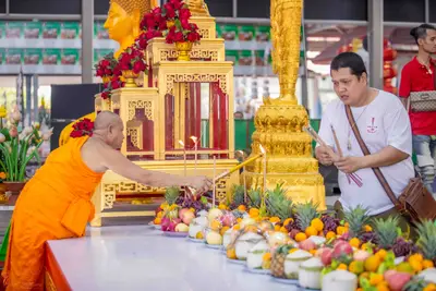 ประมวลภาพพิธีบวงสรวงใหญ่ ท้าวเวสสุวรรณโณ วัดจุฬามณี ปี ๒๕๖๗