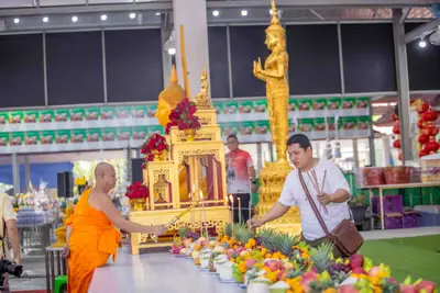 ประมวลภาพพิธีบวงสรวงใหญ่ ท้าวเวสสุวรรณโณ วัดจุฬามณี ปี ๒๕๖๗