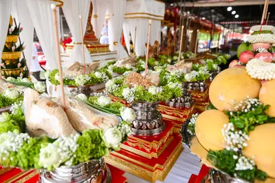 ประมวลภาพพิธีบวงสรวงสมโภช ครบ ๓๕ ปี และพิธีเททองหล่อพระ วัดจุฬามณี ปี ๒๕๖๗