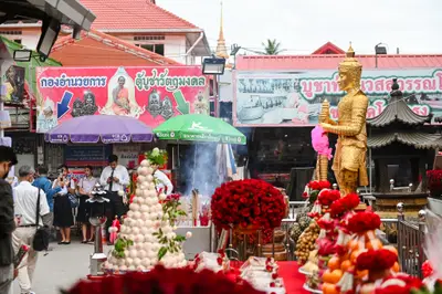ประมวลภาพพิธีบวงสรวงสมโภช ครบ ๓๕ ปี และพิธีเททองหล่อพระ วัดจุฬามณี ปี ๒๕๖๗