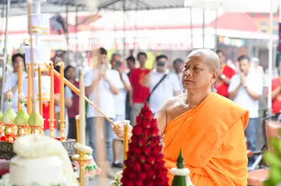 ประมวลภาพพิธีบวงสรวงสมโภช ครบ ๓๕ ปี และพิธีเททองหล่อพระ วัดจุฬามณี ปี ๒๕๖๗