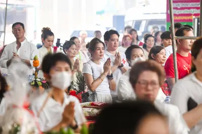 ประมวลภาพพิธีบวงสรวงสมโภช ครบ ๓๕ ปี และพิธีเททองหล่อพระ วัดจุฬามณี ปี ๒๕๖๗