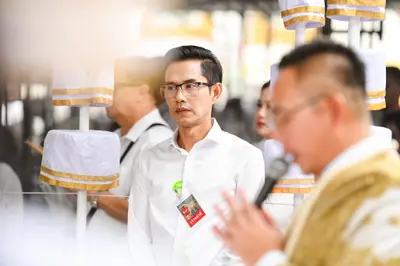ประมวลภาพพิธีบวงสรวงสมโภช ครบ ๓๕ ปี และพิธีเททองหล่อพระ วัดจุฬามณี ปี ๒๕๖๗