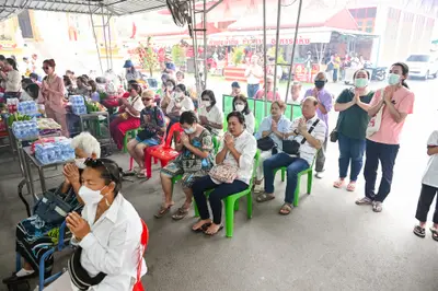 ประมวลภาพพิธีบวงสรวงสมโภช ครบ ๓๕ ปี และพิธีเททองหล่อพระ วัดจุฬามณี ปี ๒๕๖๗