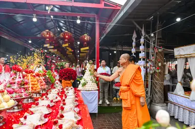 ประมวลภาพพิธีบวงสรวงสมโภช ครบ ๓๕ ปี และพิธีเททองหล่อพระ วัดจุฬามณี ปี ๒๕๖๗