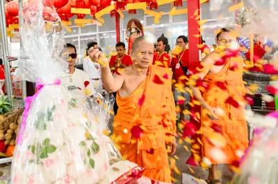 ประมวลภาพพิธีบวงสรวงสมโภช ครบ ๓๕ ปี และพิธีเททองหล่อพระ วัดจุฬามณี ปี ๒๕๖๗