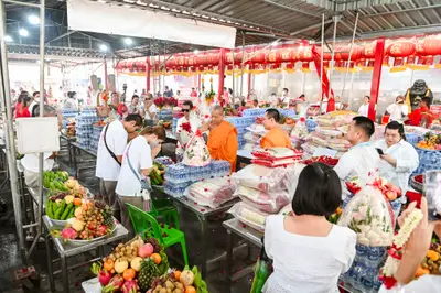 ประมวลภาพพิธีบวงสรวงสมโภช ครบ ๓๕ ปี และพิธีเททองหล่อพระ วัดจุฬามณี ปี ๒๕๖๗