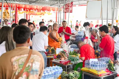 ประมวลภาพพิธีบวงสรวงสมโภช ครบ ๓๕ ปี และพิธีเททองหล่อพระ วัดจุฬามณี ปี ๒๕๖๗