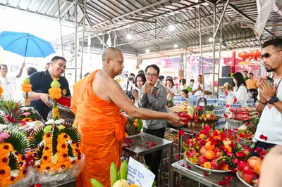 ประมวลภาพพิธีบวงสรวงสมโภช ครบ ๓๕ ปี และพิธีเททองหล่อพระ วัดจุฬามณี ปี ๒๕๖๗