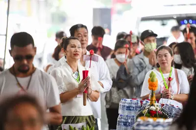 ประมวลภาพพิธีบวงสรวงสมโภช ครบ ๓๕ ปี และพิธีเททองหล่อพระ วัดจุฬามณี ปี ๒๕๖๗