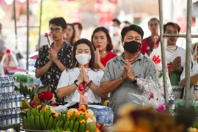 ประมวลภาพพิธีบวงสรวงสมโภช ครบ ๓๕ ปี และพิธีเททองหล่อพระ วัดจุฬามณี ปี ๒๕๖๗
