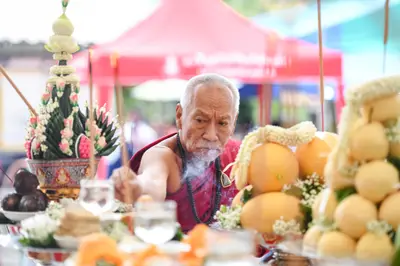 ประมวลภาพพิธีบวงสรวงสมโภช ครบ ๓๕ ปี และพิธีเททองหล่อพระ วัดจุฬามณี ปี ๒๕๖๗