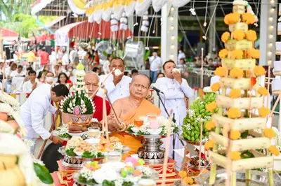 ประมวลภาพพิธีบวงสรวงสมโภช ครบ ๓๕ ปี และพิธีเททองหล่อพระ วัดจุฬามณี ปี ๒๕๖๗