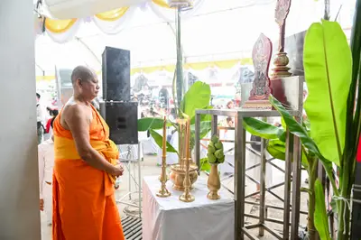 ประมวลภาพพิธีบวงสรวงสมโภช ครบ ๓๕ ปี และพิธีเททองหล่อพระ วัดจุฬามณี ปี ๒๕๖๗