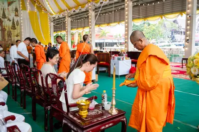 ประมวลภาพพิธีบวงสรวงสมโภช ครบ ๓๕ ปี และพิธีเททองหล่อพระ วัดจุฬามณี ปี ๒๕๖๗