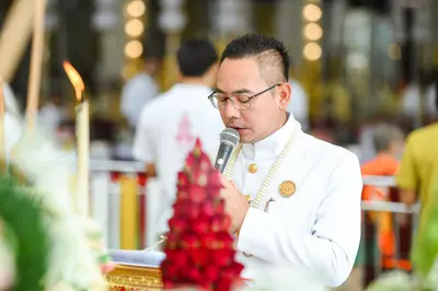 ประมวลภาพพิธีบวงสรวงสมโภช ครบ ๓๕ ปี และพิธีเททองหล่อพระ วัดจุฬามณี ปี ๒๕๖๗