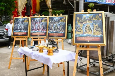 ประมวลภาพพิธีบวงสรวงสมโภช ครบ ๓๕ ปี และพิธีเททองหล่อพระ วัดจุฬามณี ปี ๒๕๖๗