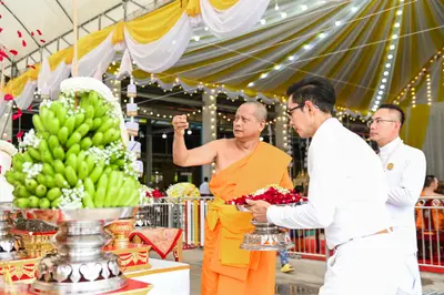 ประมวลภาพพิธีบวงสรวงสมโภช ครบ ๓๕ ปี และพิธีเททองหล่อพระ วัดจุฬามณี ปี ๒๕๖๗