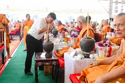 ประมวลภาพพิธีบวงสรวงสมโภช ครบ ๓๕ ปี และพิธีเททองหล่อพระ วัดจุฬามณี ปี ๒๕๖๗