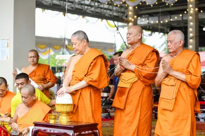 ประมวลภาพพิธีบวงสรวงสมโภช ครบ ๓๕ ปี และพิธีเททองหล่อพระ วัดจุฬามณี ปี ๒๕๖๗