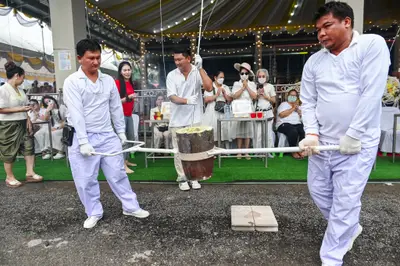ประมวลภาพพิธีบวงสรวงสมโภช ครบ ๓๕ ปี และพิธีเททองหล่อพระ วัดจุฬามณี ปี ๒๕๖๗