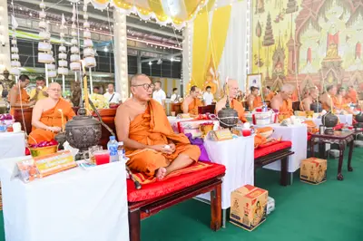 ประมวลภาพพิธีบวงสรวงสมโภช ครบ ๓๕ ปี และพิธีเททองหล่อพระ วัดจุฬามณี ปี ๒๕๖๗