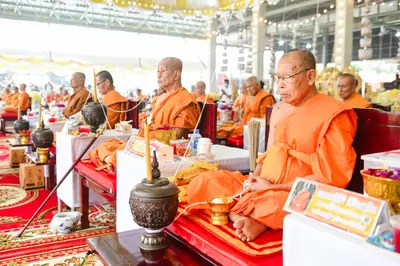 ประมวลภาพพิธีบวงสรวงสมโภช ครบ ๓๕ ปี และพิธีเททองหล่อพระ วัดจุฬามณี ปี ๒๕๖๗