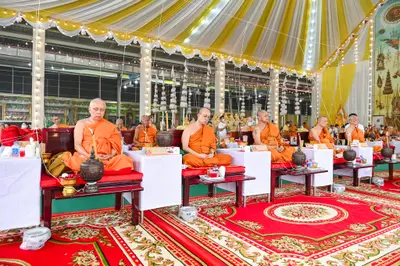 ประมวลภาพพิธีบวงสรวงสมโภช ครบ ๓๕ ปี และพิธีเททองหล่อพระ วัดจุฬามณี ปี ๒๕๖๗