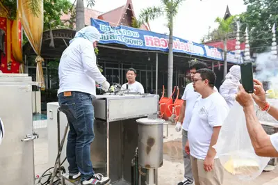 ประมวลภาพพิธีบวงสรวงสมโภช ครบ ๓๕ ปี และพิธีเททองหล่อพระ วัดจุฬามณี ปี ๒๕๖๗