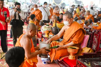 ประมวลภาพพิธีบวงสรวงสมโภช ครบ ๓๕ ปี และพิธีเททองหล่อพระ วัดจุฬามณี ปี ๒๕๖๗
