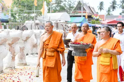 ประมวลภาพพิธีบวงสรวงสมโภช ครบ ๓๕ ปี และพิธีเททองหล่อพระ วัดจุฬามณี ปี ๒๕๖๗
