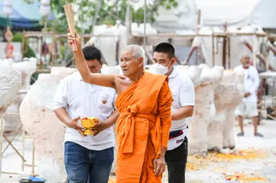 ประมวลภาพพิธีบวงสรวงสมโภช ครบ ๓๕ ปี และพิธีเททองหล่อพระ วัดจุฬามณี ปี ๒๕๖๗