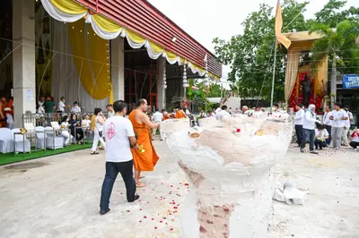 ประมวลภาพพิธีบวงสรวงสมโภช ครบ ๓๕ ปี และพิธีเททองหล่อพระ วัดจุฬามณี ปี ๒๕๖๗