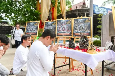 ประมวลภาพพิธีบวงสรวงสมโภช ครบ ๓๕ ปี และพิธีเททองหล่อพระ วัดจุฬามณี ปี ๒๕๖๗