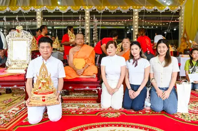 ประมวลภาพพิธีบวงสรวงสมโภช ครบ ๓๕ ปี และพิธีเททองหล่อพระ วัดจุฬามณี ปี ๒๕๖๗